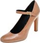 Celine Vintage Pre-owned Leather heels Beige Dames - Thumbnail 1
