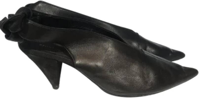 Celine Vintage Pre-owned Leather heels Black Dames