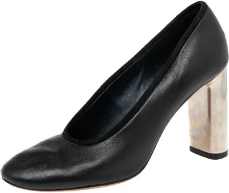 Celine Vintage Pre-owned Leather heels Black Dames