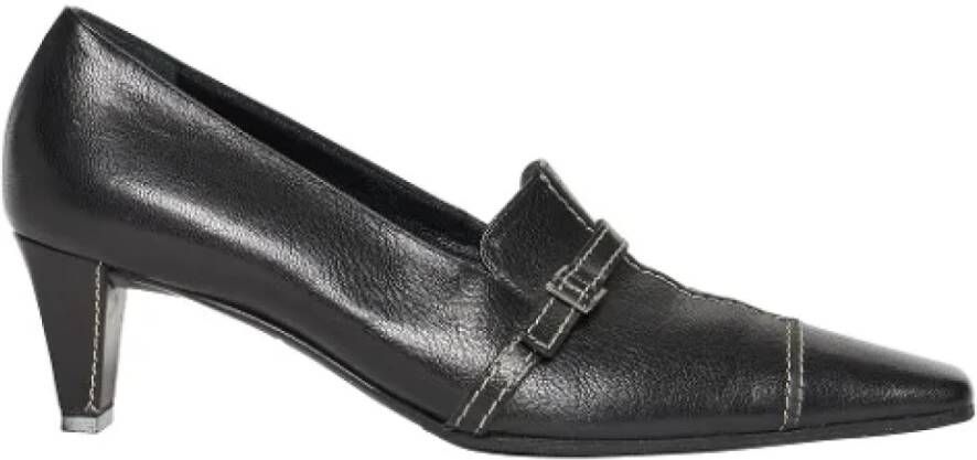 Celine Vintage Pre-owned Leather heels Black Dames
