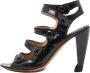 Celine Vintage Pre-owned Leather sandals Black Dames - Thumbnail 1