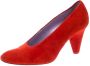 Celine Vintage Pre-owned Suede heels Red Dames - Thumbnail 1