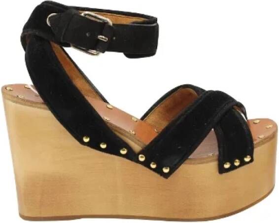 Celine Vintage Pre-owned Wool heels Brown Dames