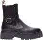 Celine Vintage Tweedehands platform leren laarzen met gespdetail - Thumbnail 1