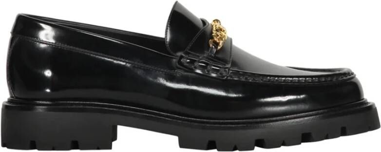 Celine Zwarte Leren Loafers Elegante Stijl