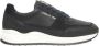 Cerruti 1881 Blauwe Leren Sneakers Hoge Zool Zijlogo Black Heren - Thumbnail 2