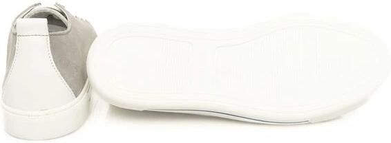 Cerruti 1881 Grijze Leren Sneakers Rubberen Zool Casual Gray Heren - Foto 2