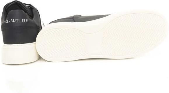 Cerruti 1881 Echt Lederen Sneakers Met Rubberen Zool En Logo Aan De Zijkant - Foto 3