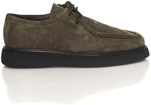 Cerruti 1881 Leren Derby Casual Schoenen Green Heren