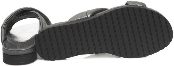 Cerruti 1881 Grijze Leren Gevlochten Sandaal Rubberen Zool Gray Dames - Foto 2