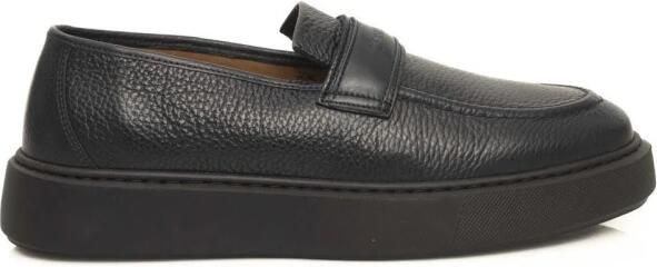Cerruti 1881 Heren Leren Loafers Hoge Rubberen Zool Blue Heren