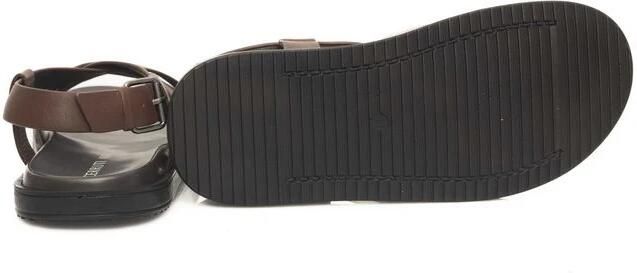 Cerruti 1881 Gevlochten leren sandalen met verstelbare gesp Brown Heren - Foto 2