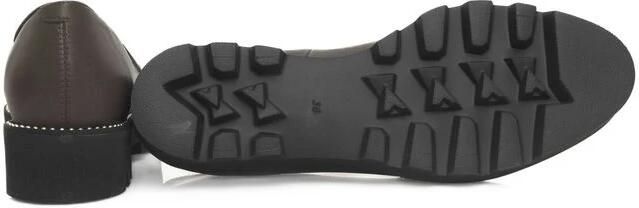 Cerruti 1881 Loafers Zilver Details Rubberen Zool Brown - Foto 2