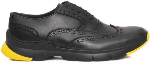 Cerruti 1881 Heren Oxford Leren Schoenen met Rubberen Zool Gray Heren - Foto 2