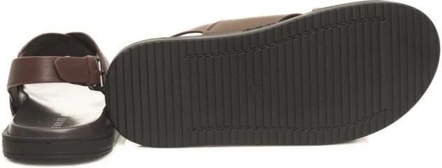 Cerruti 1881 Gevlochten leren sandalen met verstelbare gesp Brown Heren - Foto 2