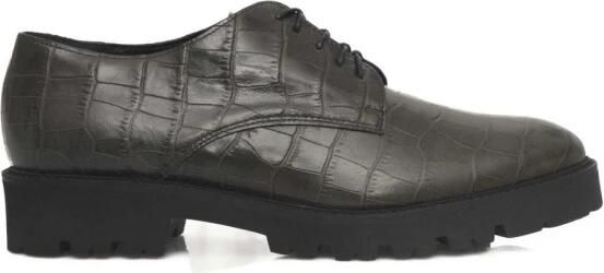 Cerruti 1881 Dames Leren Mocassins Rubberen Zool Green Dames