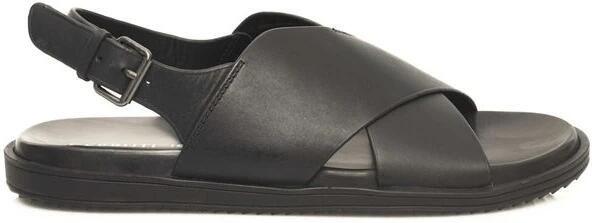 Cerruti 1881 Gevlochten leren sandalen met verstelbare gesp Black Heren - Foto 2