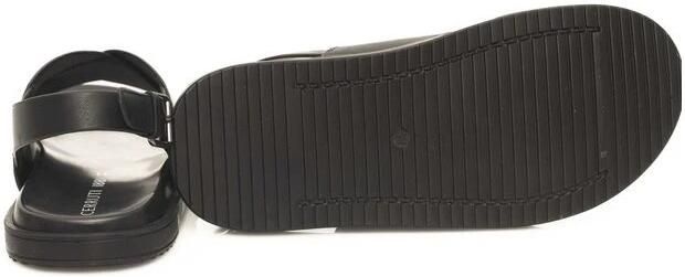 Cerruti 1881 Gevlochten leren sandalen met verstelbare gesp Black Heren - Foto 2