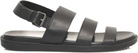 Cerruti 1881 Elegante Leren Sandalen Brede Banden