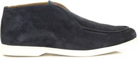 Cerruti 1881 Enkellaarzen van echt leer Blue Heren