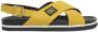 Cerruti 1881 Dames Leren Plateau Sandalen Yellow Dames - Thumbnail 1
