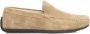 Cerruti 1881 Heren Leren Driver Mocassins Rubberen Zool Beige Heren - Thumbnail 9