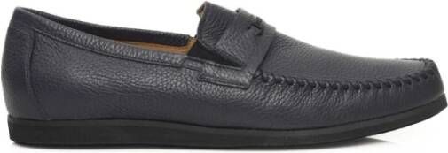 Cerruti 1881 Heren Leren Loafers met Rubberen Zool Blue Heren