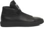 Cerruti 1881 Hoge Top Leren Sneakers met Rubberen Zool Black Heren - Thumbnail 10