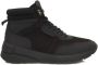 Cerruti 1881 Hoge Top Leren Sneakers Rubberen Zool Black Heren - Thumbnail 1