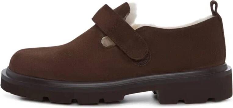 Cesare Gaspari Alpine Grip Fleece Loafers Bruin