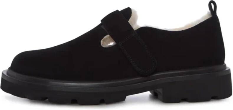 Cesare Gaspari Alpine Grip Fleece Loafers Zwart