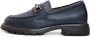 Cesare Gaspari Blauwe Leren Platform Loafers Blue Dames - Thumbnail 1