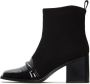 Cesare Gaspari Block Heel Enkellaarsjes Wren Zwart - Thumbnail 1
