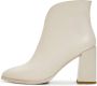 Cesare Gaspari Blokhak Enkellaarsjes Beige Dames - Thumbnail 1