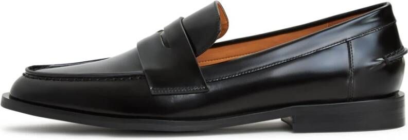Cesare Gaspari Blokhak loafers Zwart Black Dames
