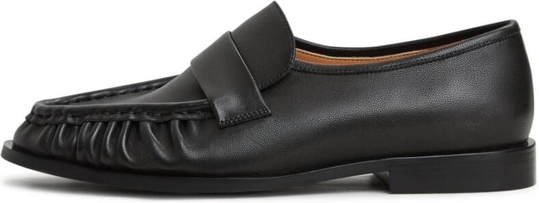 Cesare Gaspari Blokhak loafers Zwart Black Dames