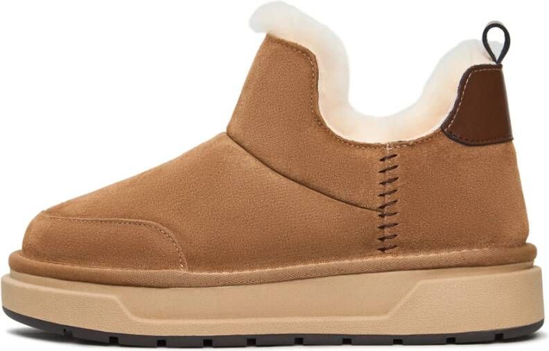 Cesare Gaspari Bruine Shearling Winterlaarzen Aspen Bruin