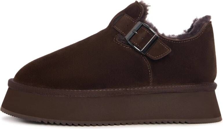 Cesare Gaspari Cacao gesp shearling loafer Bruin