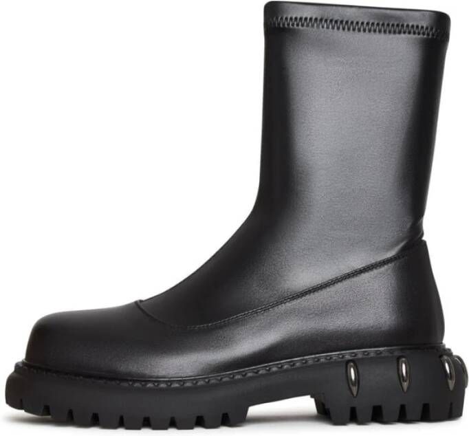 Cesare Gaspari Casual platform leren enkellaarzen