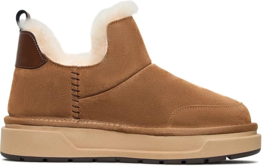 Cesare Gaspari Bruine Shearling Winterlaarzen Aspen Bruin