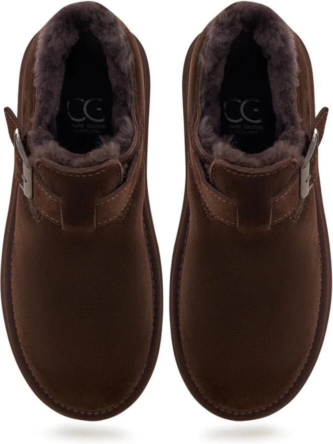 Cesare Gaspari Cacao gesp shearling loafer Bruin