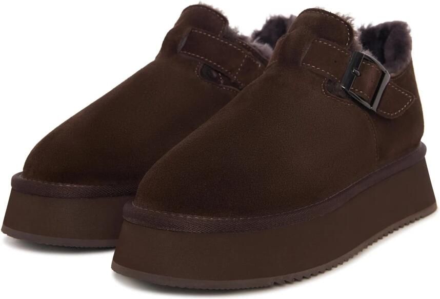 Cesare Gaspari Cacao gesp shearling loafer Bruin
