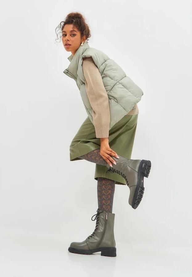 Cesare Gaspari Casual Leren Enkelboots met Blokhak - Foto 4