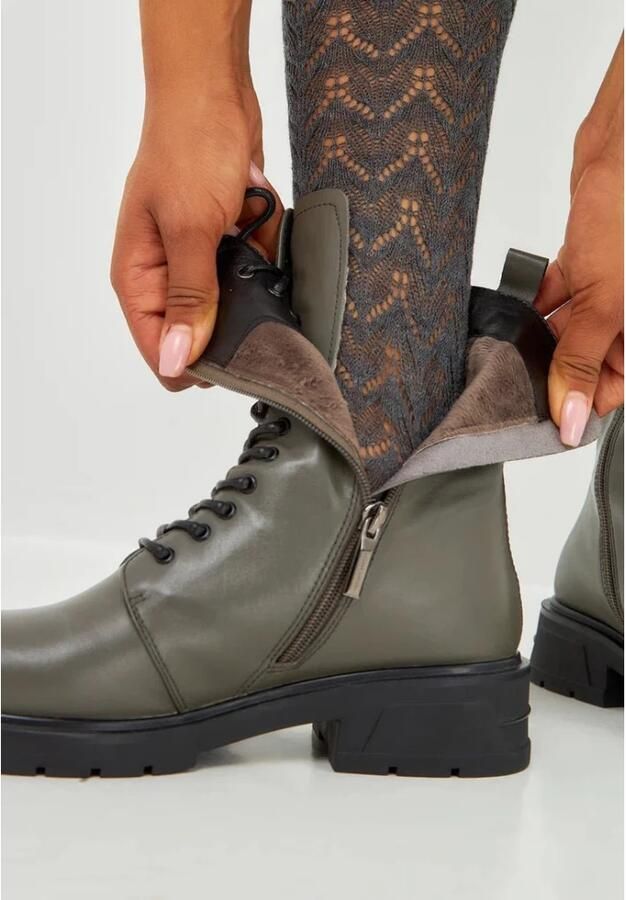 Cesare Gaspari Casual Leren Enkelboots met Blokhak - Foto 2