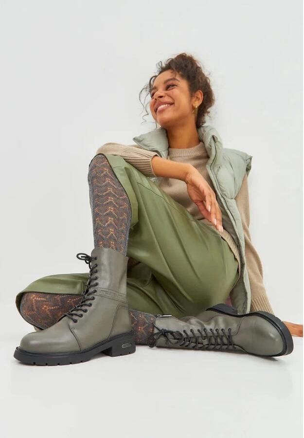 Cesare Gaspari Casual Leren Enkelboots met Blokhak - Foto 3