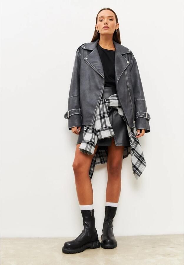 Cesare Gaspari Casual platform leren enkellaarzen