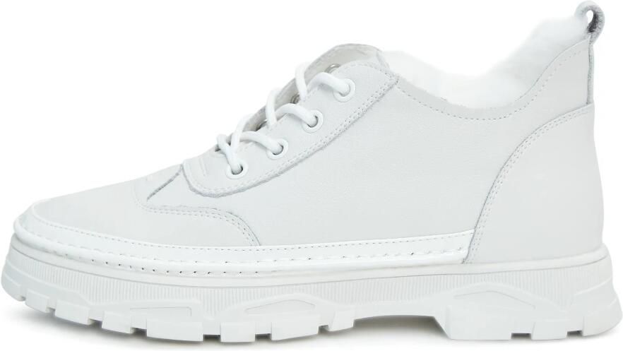 Cesare Gaspari Chunky Sneakers met Merino Wolvoering Wit