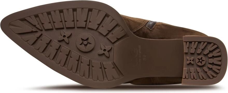 Cesare Gaspari Elegante kniehoge laarzen met blokhak Bambi Bruin