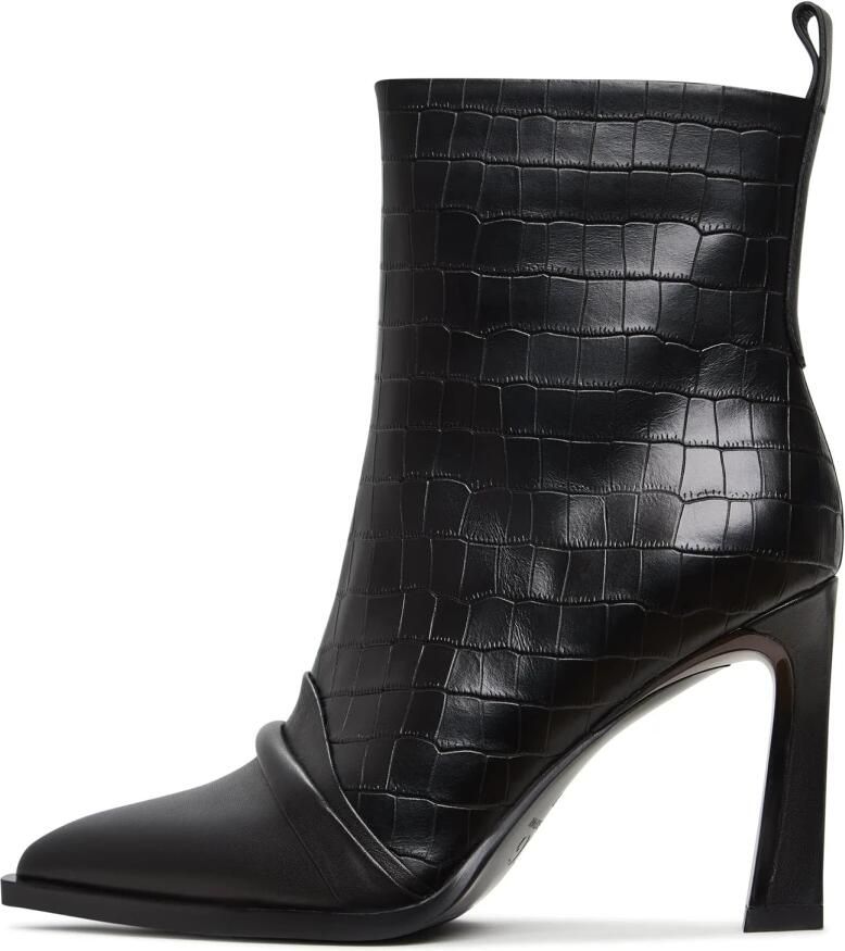 Cesare Gaspari Enkellaarsjes met hoge hak Tiana Zwart