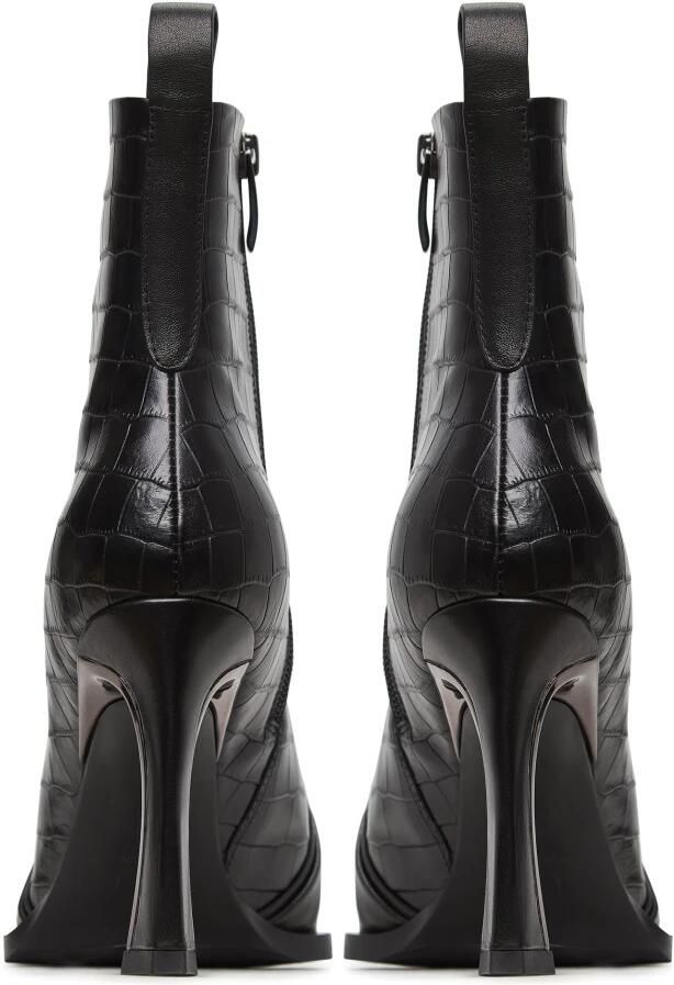 Cesare Gaspari Enkellaarsjes met hoge hak Tiana Zwart - Foto 2